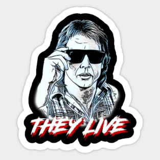 "Conform No More: Defy the Norm with Our 'They Live' Obey Inspired T-Shirt Sticker